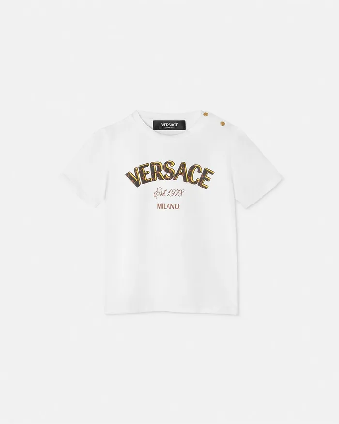 Shirts and Tshirts Kids Versace Wild Stamp Baby TShirt White