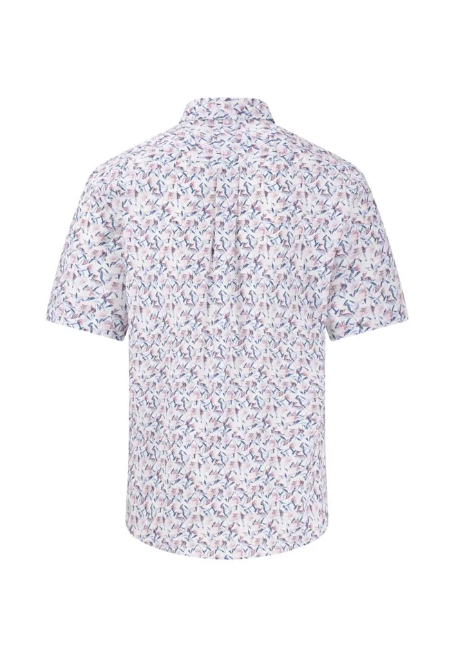 Shirts Men FYNCHHATTON Halklm Shirt With Botanical Print Peesummer Breeze