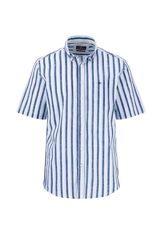 Shirts Men FYNCHHATTON Halklm Shirt With Stripes And Logodails Summer Breeze