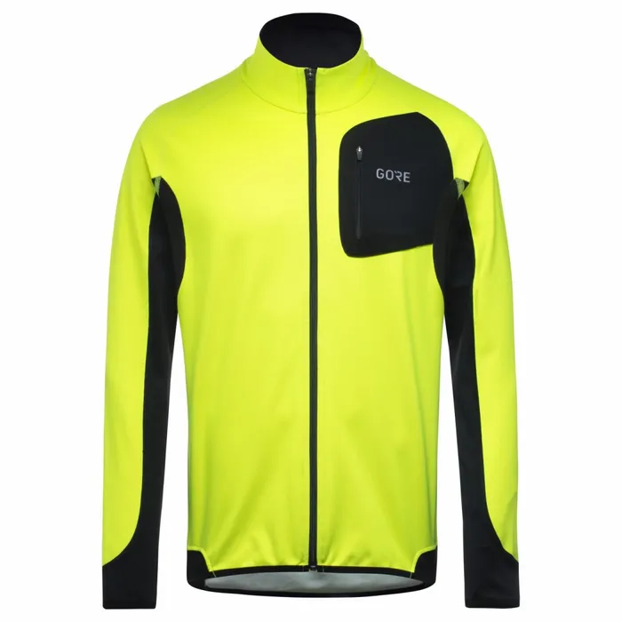 Shirts Men GOREWEAR R3 Partial WINDSTOPPER Shirt Black