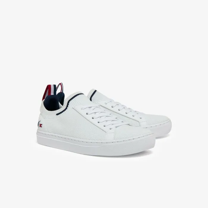 Shoes and Accessories Kids Lacoste Juniors039 La Pique Tricolor Sneakers Whtnvyred 407