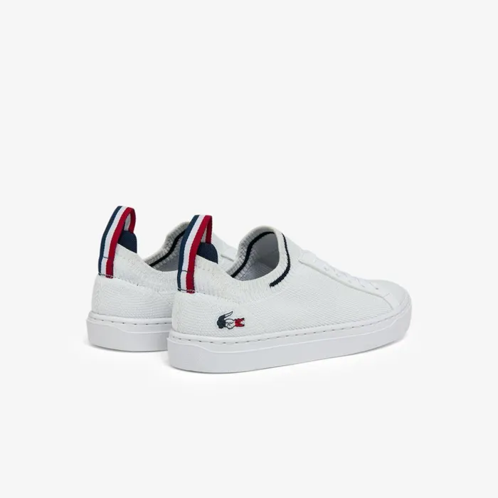 Shoes and Accessories Kids Lacoste Juniors039 La Pique Tricolor Sneakers Whtnvyred 407