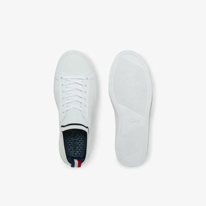 Shoes and Accessories Kids Lacoste Juniors039 La Pique Tricolor Sneakers Whtnvyred 407