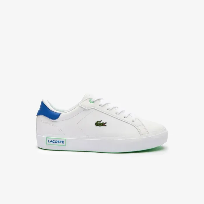 Shoes and Accessories Kids Lacoste Juniors039 Powercourt Sneakers Whiteblue 080 Shoes and Accessories Kids Lacoste Juniors039 Powercourt Sneakers Whiteblue 080