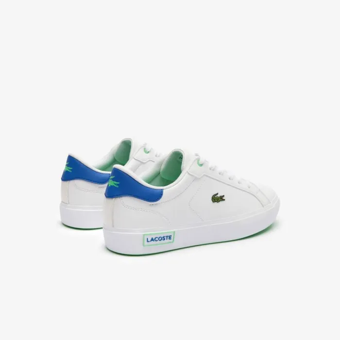 Shoes and Accessories Kids Lacoste Juniors039 Powercourt Sneakers Whiteblue 080