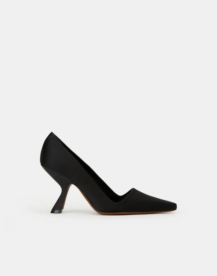 Shoes Satin High Heeled Pump Black Lafayette 148 New York Heels