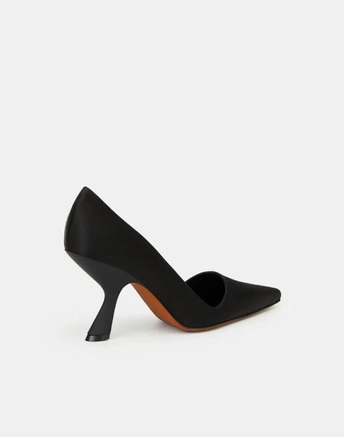 Shoes Satin High Heeled Pump Black Lafayette 148 New York Heels