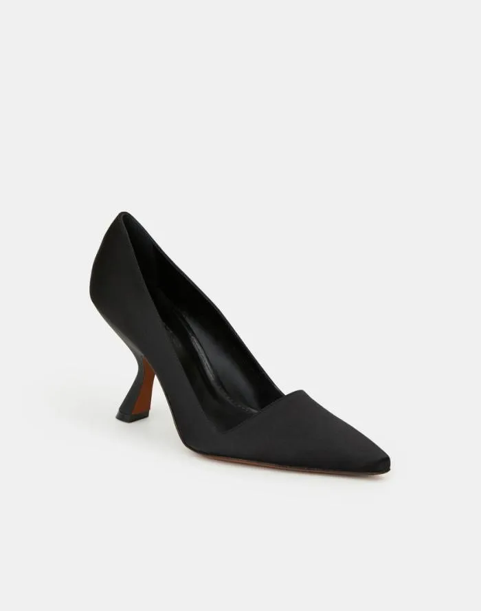 Shoes Satin High Heeled Pump Black Lafayette 148 New York Heels