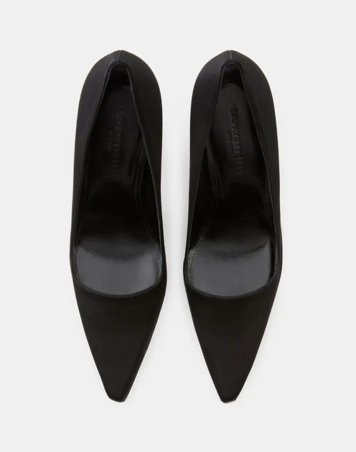 Shoes Satin High Heeled Pump Black Lafayette 148 New York Heels