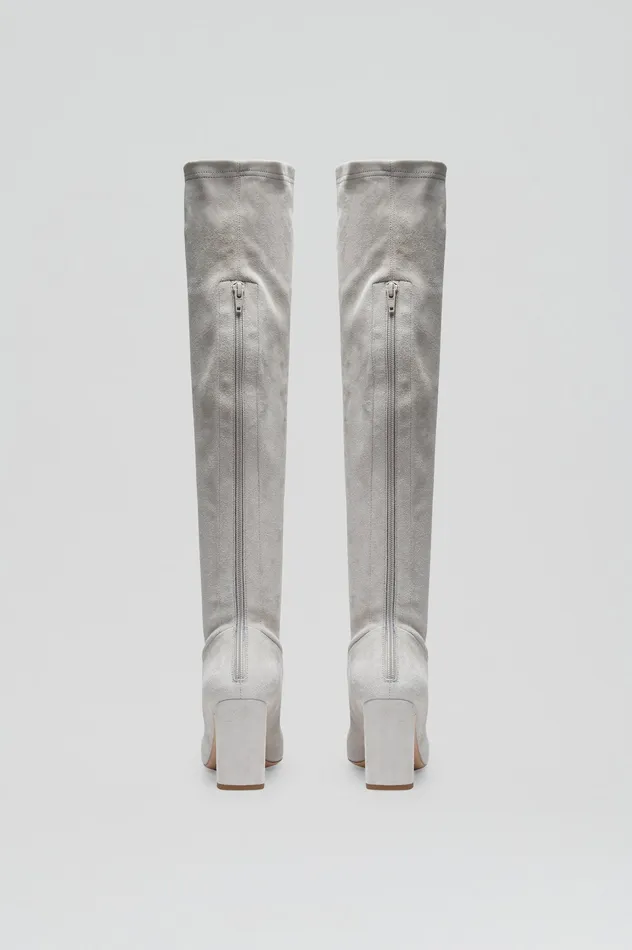 Shoes STRETCH SUEDE OVER THE KNEE BOOT 85 STONE 8211 Scanlan Theodore Women