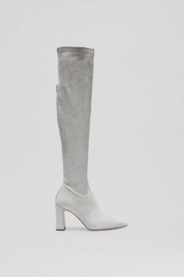 Shoes STRETCH SUEDE OVER THE KNEE BOOT 85 STONE 8211 Scanlan Theodore Women