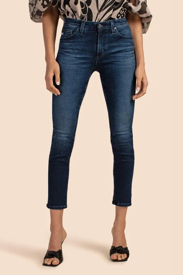 SHOP Trina Turk ALL BOTTOMS AG DARK WASH PRIMA ANKLE SLIM STRAIGHT JEAN