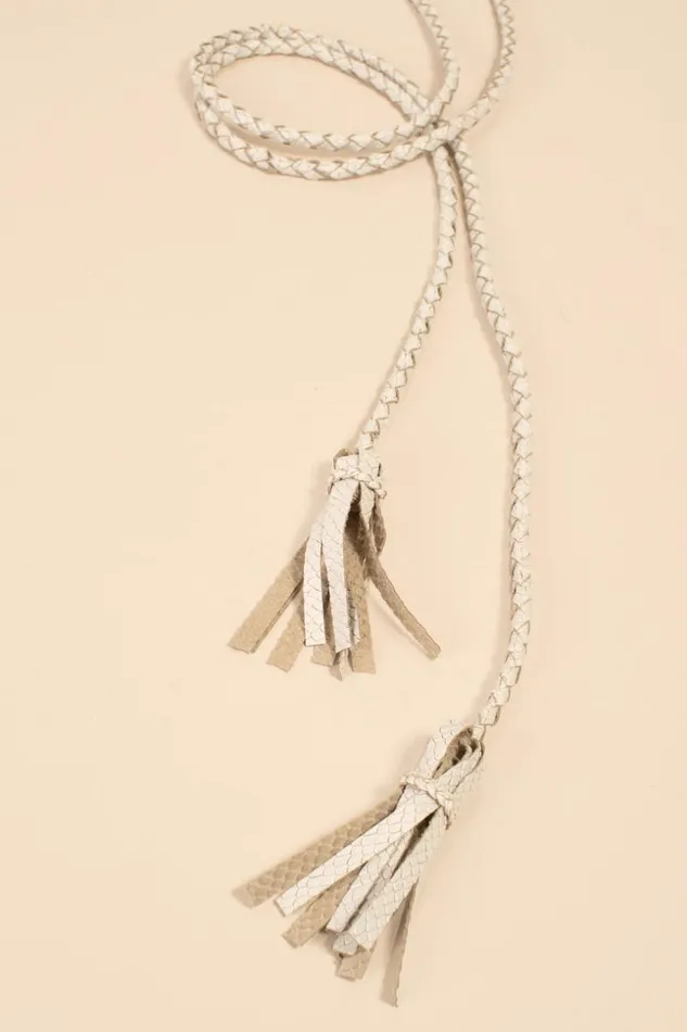 SHOP Trina Turk BELTS SCARVES and HATS ADA FRINGE SOGA BELT
