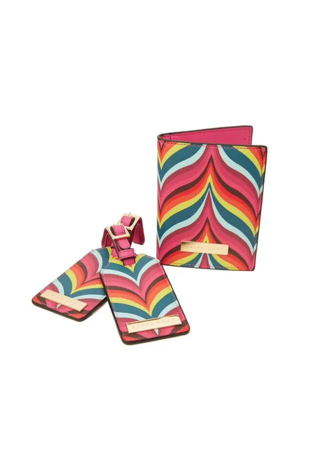 SHOP Trina Turk HANDBAGS CHELSEA CHEVRON PASSPORT SET