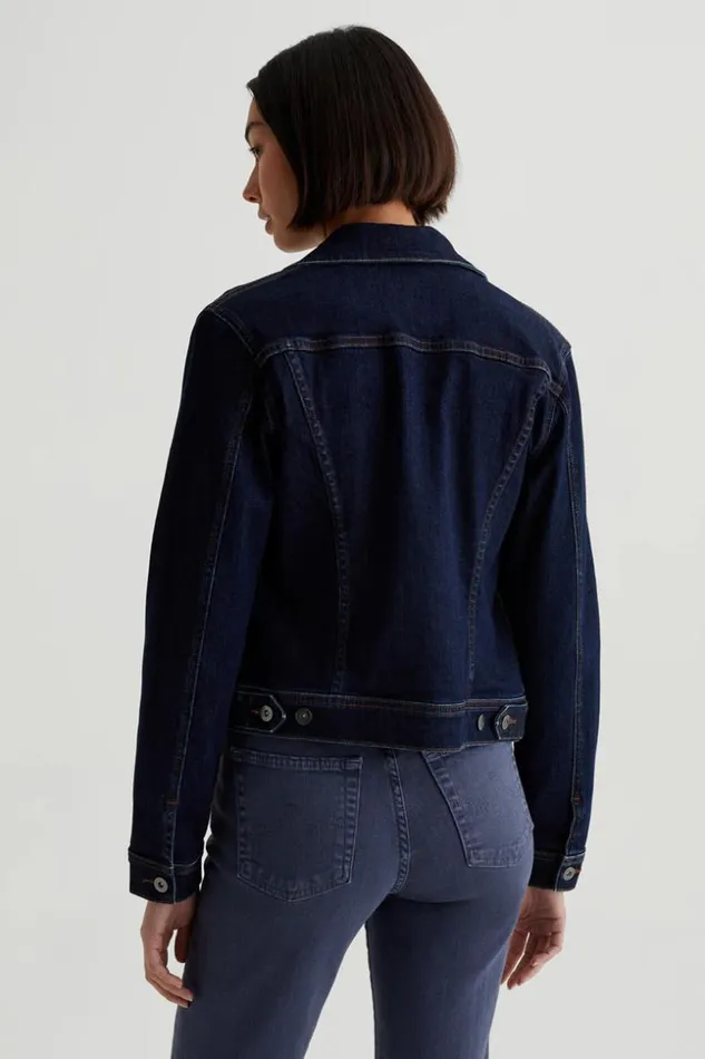 SHOP Trina Turk JACKETS and COATS AG DARK WASH ROBYN JEAN JACKET