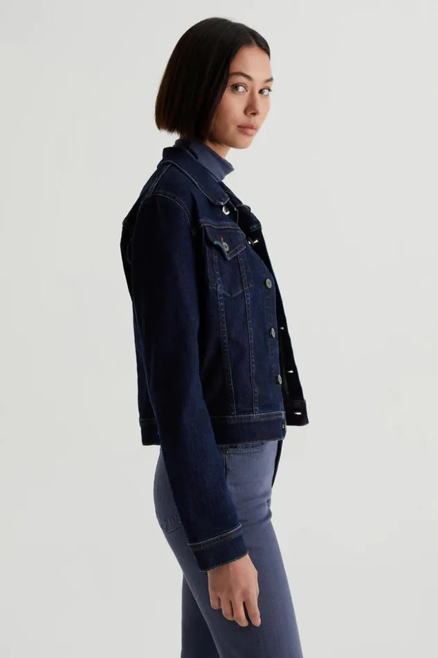 SHOP Trina Turk JACKETS and COATS AG DARK WASH ROBYN JEAN JACKET