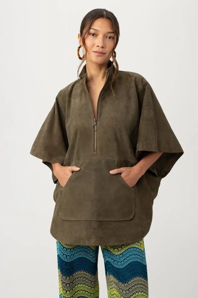 SHOP Trina Turk JACKETS and COATS BODHI PONCHO