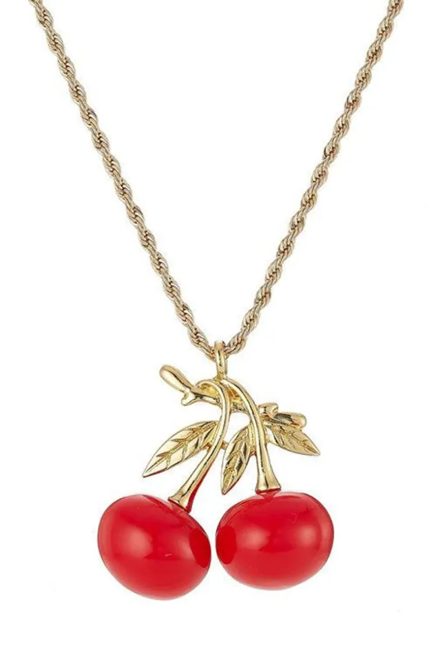 SHOP Trina Turk JEWELRY KJL 33034 DOUBLE CHERRY NECKLACE