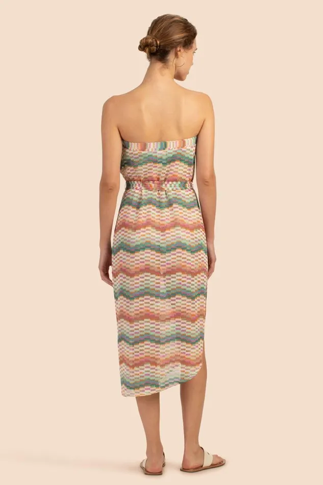 SHOP Trina Turk MATCHING SWIM SETS MIRAGE CROCHET BANDEAU MIDI DRESS