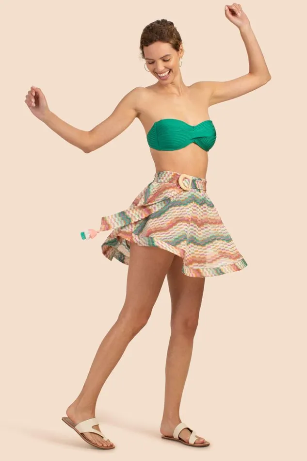 SHOP Trina Turk MATCHING SWIM SETS MIRAGE CROCHET BELTED SKIRT