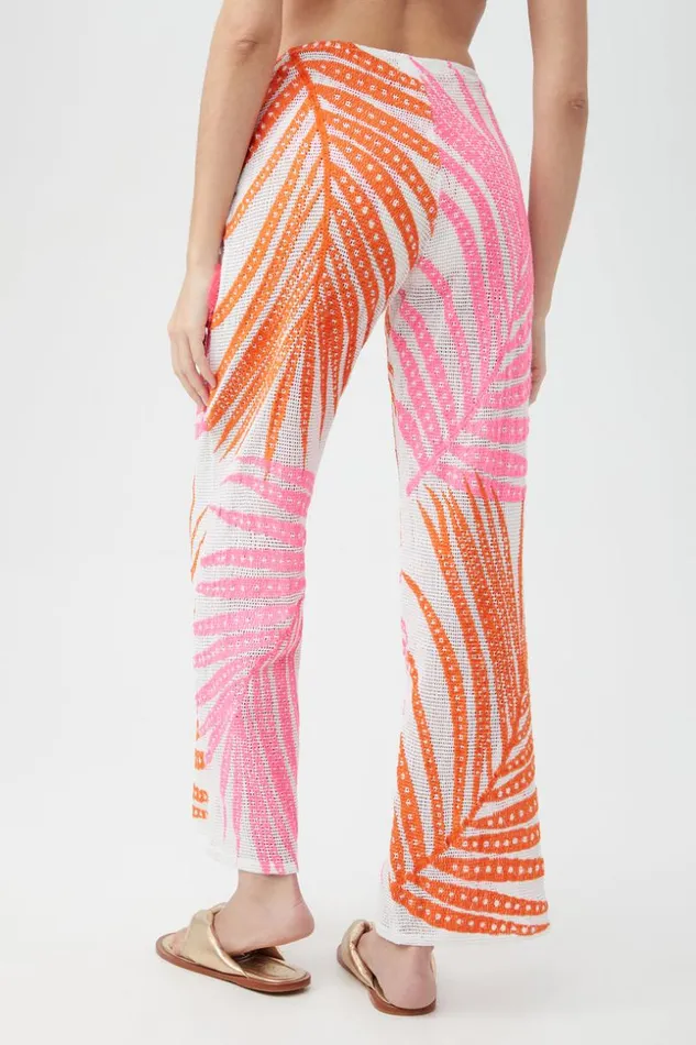 SHOP Trina Turk MATCHING SWIM SETS WOMEN039S SHEER TROPICS LACE UP SWIM COVERUP PANT