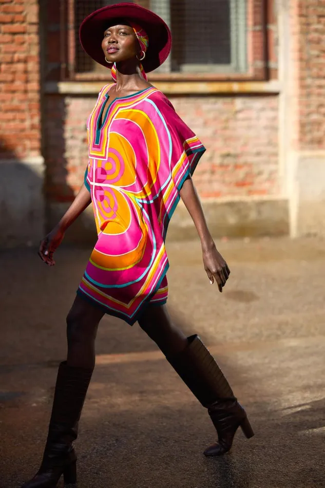 SHOP Trina Turk MINI DRESSES THEODORA CAFTAN DRESS