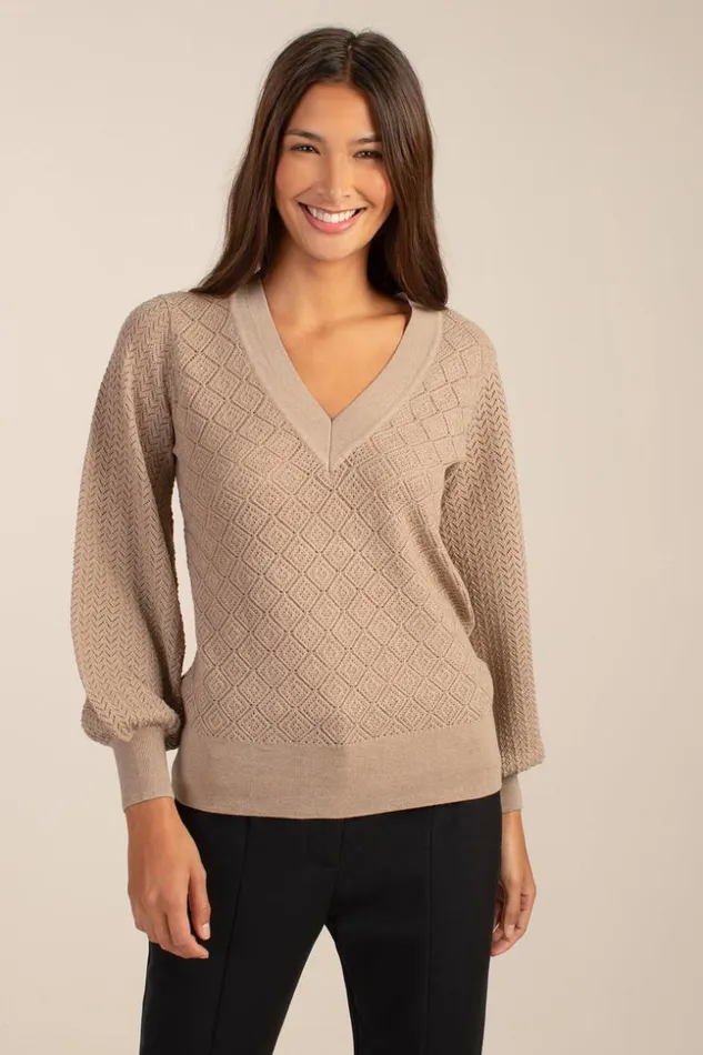 SHOP Trina Turk SWEATERS and KNITS EVENING SUN SWEATER
