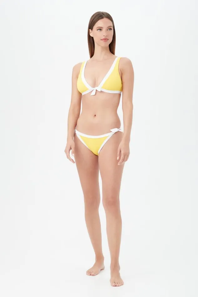 SHOP Trina Turk SWIM BOTTOMS WOMEN039S COURTSIDE BANDED TIE SIDE HIPSTER SWIM BOTTOM