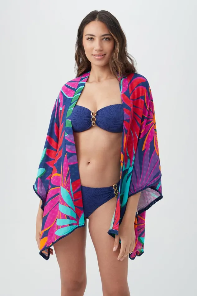 SHOP Trina Turk SWIM COVER UPS WOMEN039S WAILEA FRINGE KIMONO SWIM COVERUP