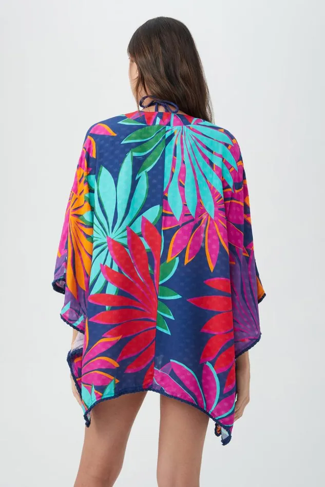 SHOP Trina Turk SWIM COVER UPS WOMEN039S WAILEA FRINGE KIMONO SWIM COVERUP
