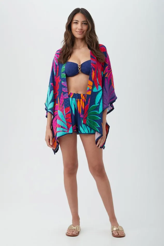 SHOP Trina Turk SWIM COVER UPS WOMEN039S WAILEA FRINGE KIMONO SWIM COVERUP
