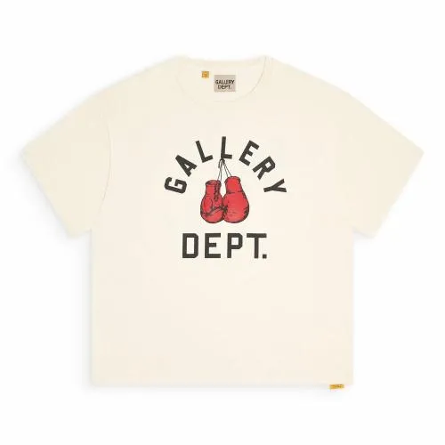 Short Sleeve Men Gallery Dept BOXING MERCH TEE Cream
