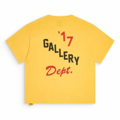 Short Sleeve Men Gallery Dept BOXING MERCH TEE Gold Yellow