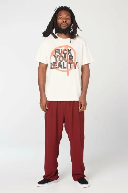 Short Sleeve Men Gallery Dept FUCK YOUR REALITY TEE Archival White