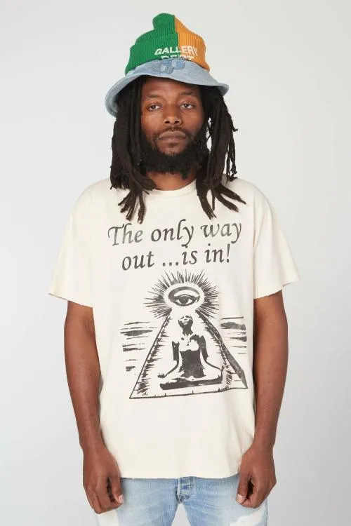 Short Sleeve Men Gallery Dept ONE WAY TEE Archival White