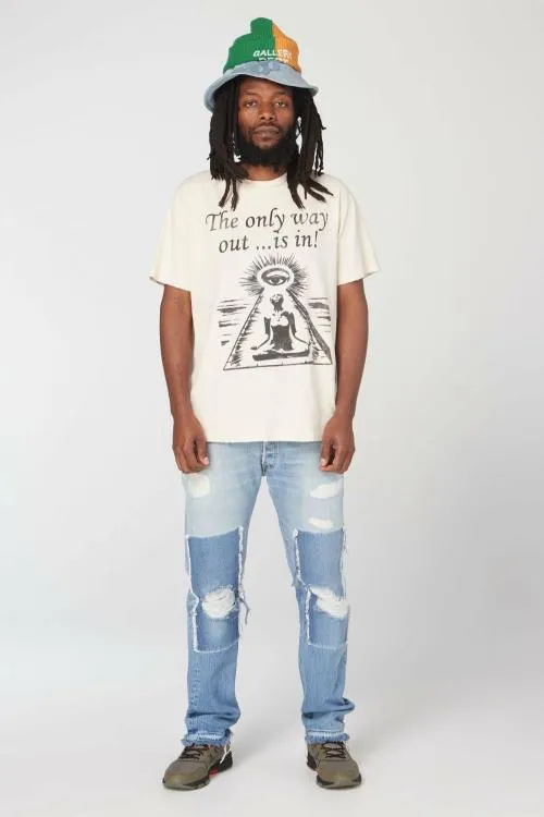 Short Sleeve Men Gallery Dept ONE WAY TEE Archival White