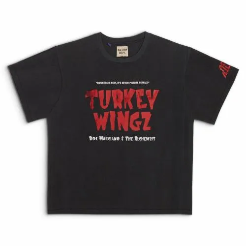 Short Sleeve Men Gallery Dept TURKEY WINGZ TEE Black
