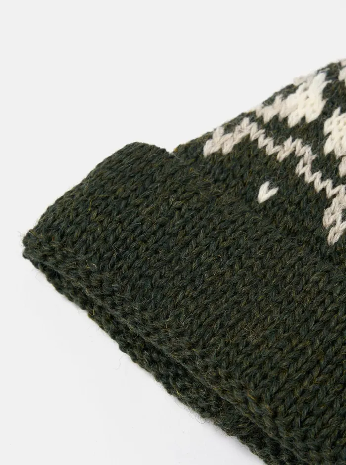 Short Watch Cap In OliveNatural British Wool Men Universal Works Hats Short Watch Cap In OliveNatural British Wool Men Universal Works Hats