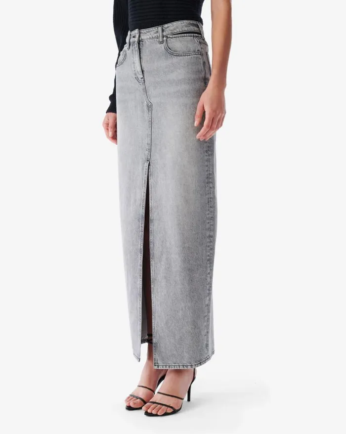 Shorts and Skirts Women IRO FINJI SPLIT DENIM MIDI SKIRT