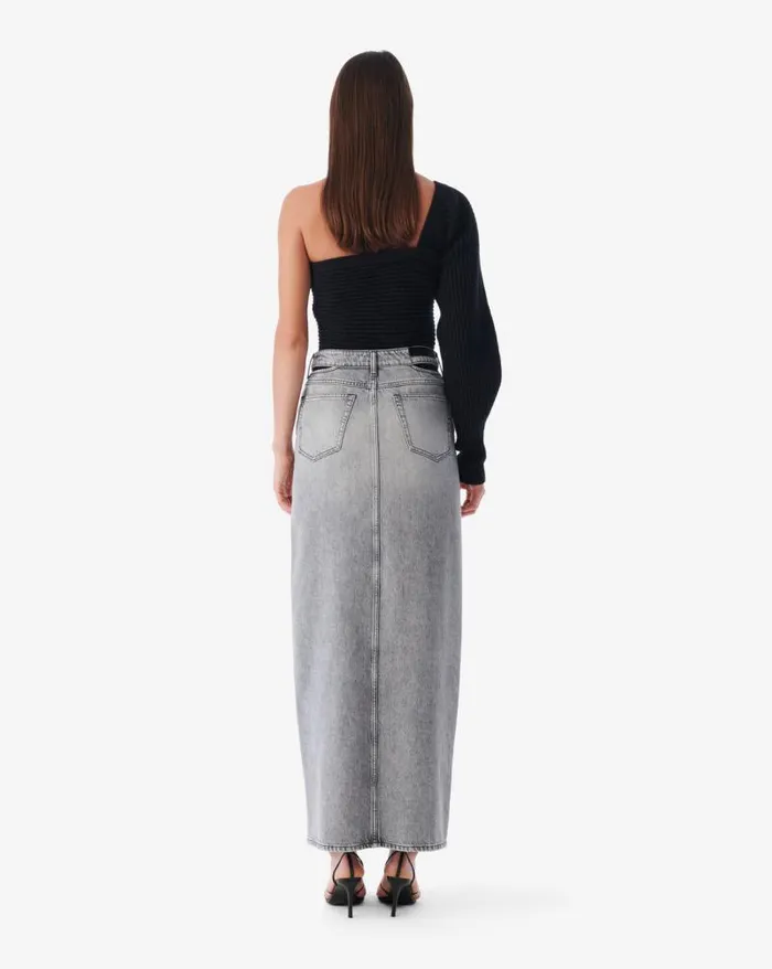 Shorts and Skirts Women IRO FINJI SPLIT DENIM MIDI SKIRT