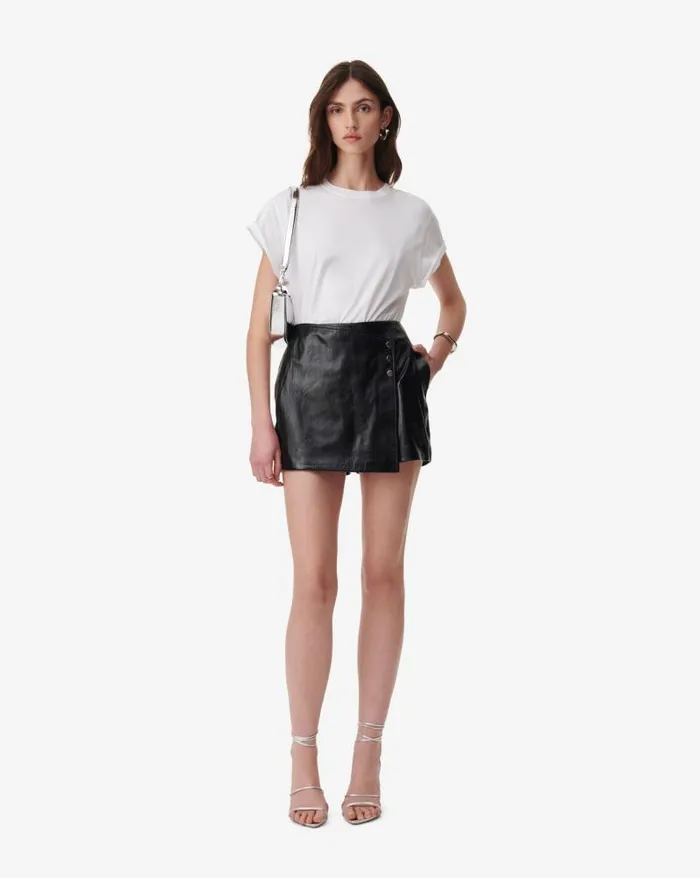 Shorts and Skirts Women IRO REMZY PATENT LEATHER SKORT
