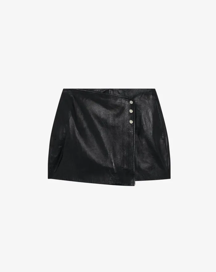 Shorts and Skirts Women IRO REMZY PATENT LEATHER SKORT