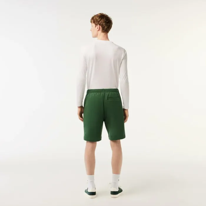 Shorts and Swim Men Lacoste Men039s Regular Fit Fleece Shorts Dark Green Smi