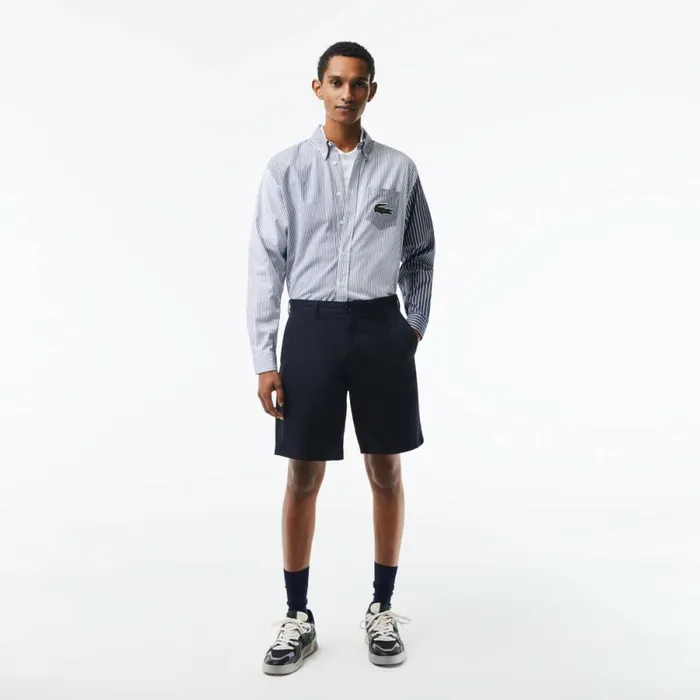 Shorts and Swim Men Lacoste Men039s Regular Fit Stretch Organic Cotton Bermuda Shorts Abysm Blue Hde Shorts and Swim Men Lacoste Men039s Regular Fit Stretch Organic Cotton Bermuda Shorts Abysm Blue Hde