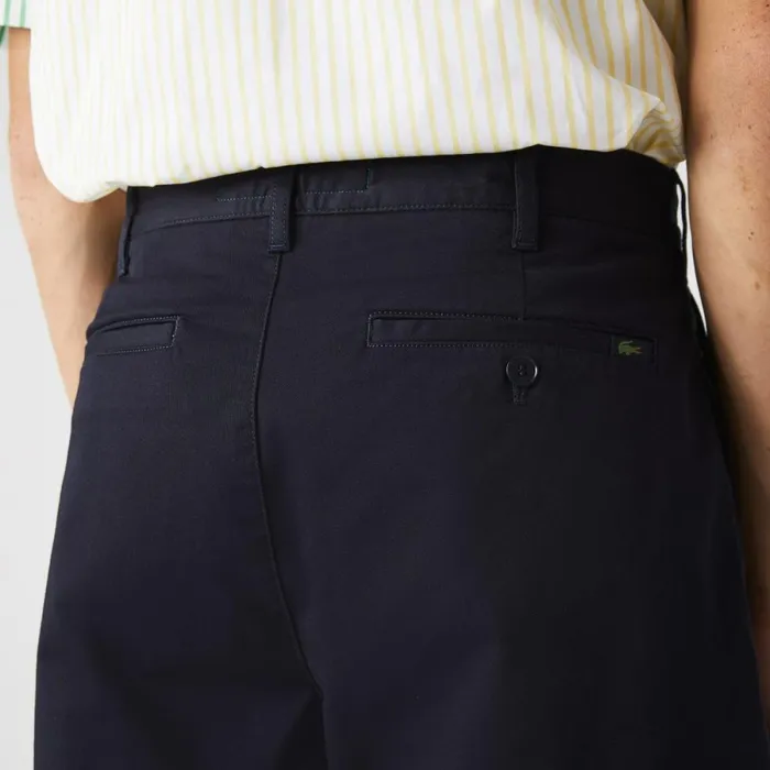 Shorts and Swim Men Lacoste Men039s Regular Fit Stretch Organic Cotton Bermuda Shorts Abysm Blue Hde