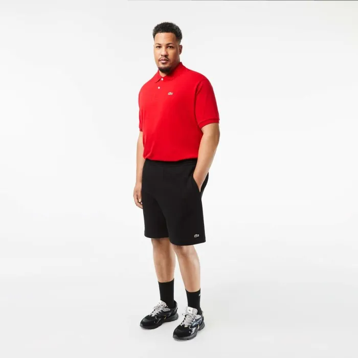 Shorts and Swim Men Lacoste Mens Big Fit Organic Cotton Brushed Fleece Shorts Black 031 Shorts and Swim Men Lacoste Mens Big Fit Organic Cotton Brushed Fleece Shorts Black 031