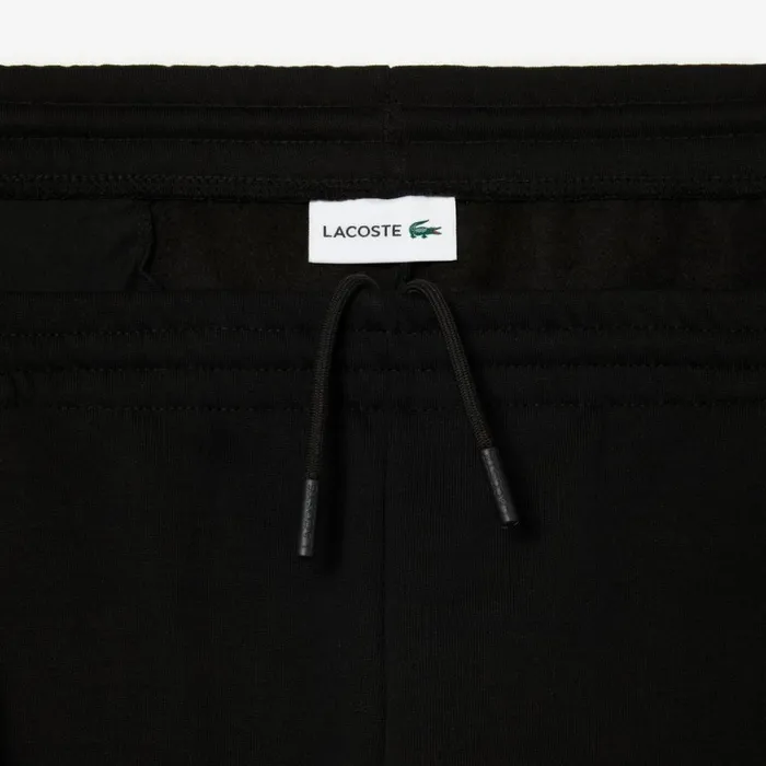 Shorts and Swim Men Lacoste Mens Big Fit Organic Cotton Brushed Fleece Shorts Black 031