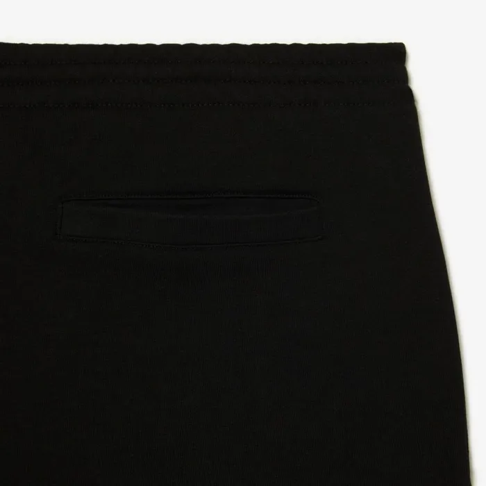 Shorts and Swim Men Lacoste Mens Big Fit Organic Cotton Brushed Fleece Shorts Black 031
