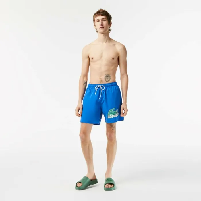 Shorts and Swim Men Lacoste Mens QuickDry Swim Trunks With Travel Bag Kingdom Blue Kxb Shorts and Swim Men Lacoste Mens QuickDry Swim Trunks With Travel Bag Kingdom Blue Kxb