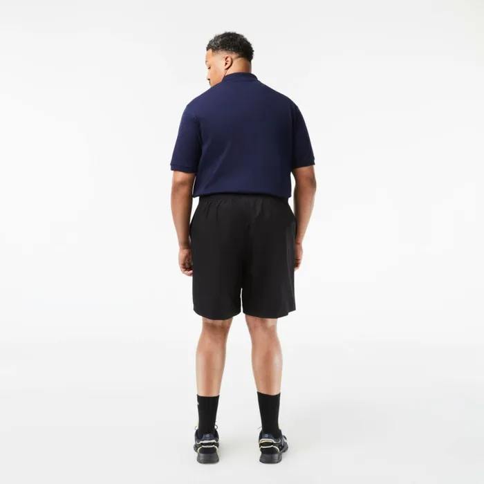 Shorts and Swim Men Lacoste Mens SPORT Big Fit Relaxed Fit Lined Shorts Black 031